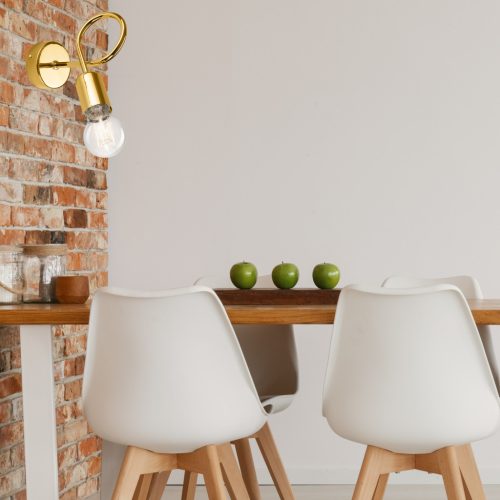 Fali lámpa égő CAMILLA E27 Gold Loft KM-1.79 Lamkur