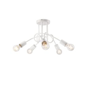 Mennyezeti lámpa CAMILLA 5xE27 Fehér Loft LM-5.79 Lamkur