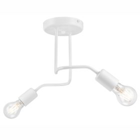 Mennyezeti lámpa CHARLIE 2xE27 Fehér LM-2.120 Lamkur