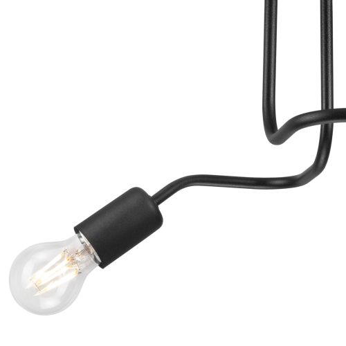 Mennyezeti lámpa CHARLIE 2xE27 Fekete LM-2.120 Lamkur