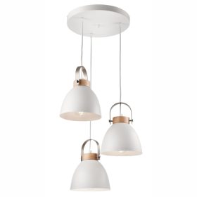   DANIELLE mennyezeti függőlámpa 3xE27 fehér barna LM-3.80 Lamkur