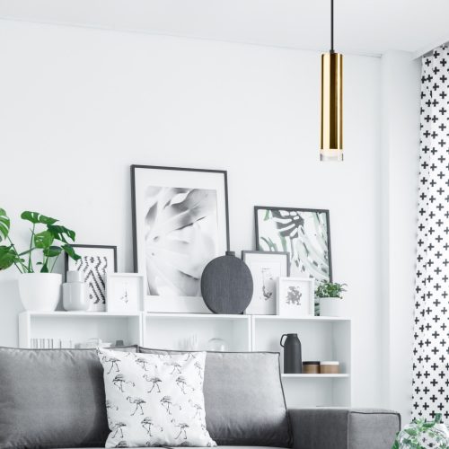 DIEGO E27 Black Gold mennyezeti függőlámpa LM-1.124 Lamkur