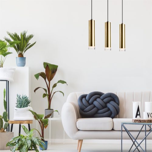 DIEGO 3xE27 fekete arany függőlámpa LM-3.124 Lamkur