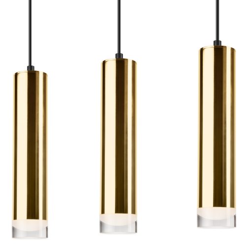 DIEGO 3xE27 fekete arany függőlámpa LM-3.124 Lamkur