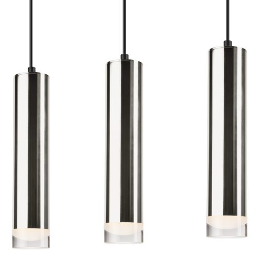 DIEGO mennyezeti függőlámpa 3xE27 fekete króm LM-3.124 Lamkur