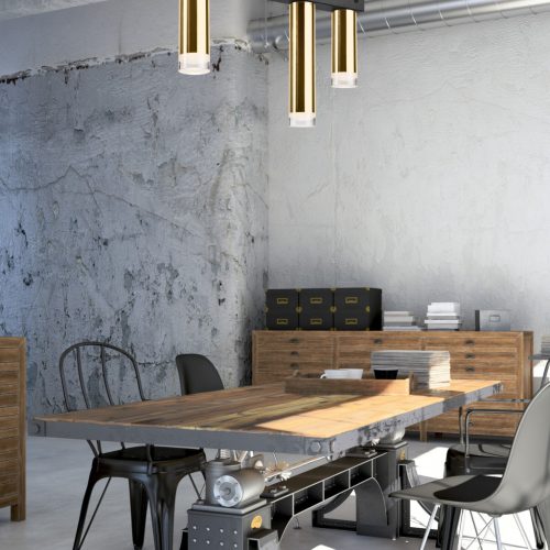 Mennyezeti lámpa DIEGO 3xE27 Black Gold LM-3.124/A Lamkur