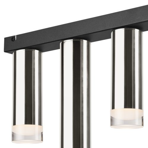 Mennyezeti lámpa DIEGO 4xE27 fekete króm LM-4.124/A Lamkur