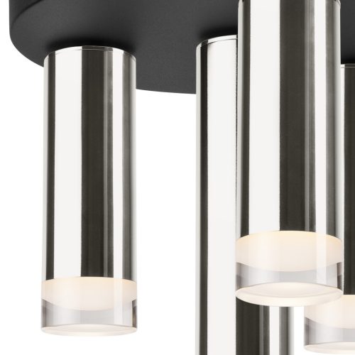 Mennyezeti lámpa DIEGO 4xE27 fekete króm LM-4.124/B Lamkur