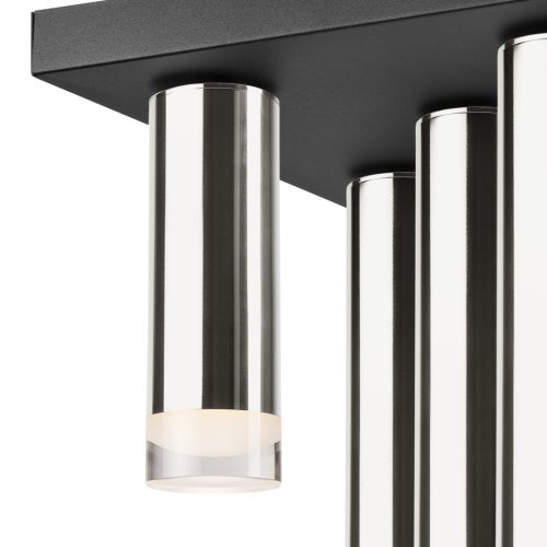 Mennyezeti lámpa DIEGO 5xE27 fekete króm LM-5.124/A Lamkur