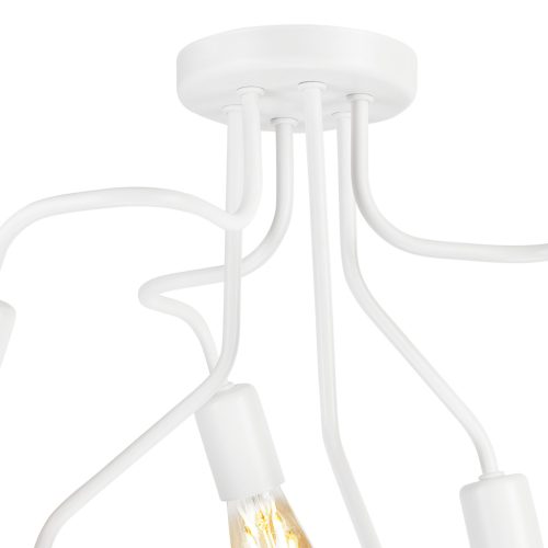 HILDA mennyezeti lámpa 6xE27 fehér LM-6.154 Lamkur