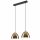 MIA mennyezeti függőlámpa 2xE27 fekete arany LM-2.130 Lamkur