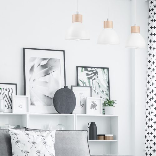 NICO Mennyezeti Lámpa 3xE27 Fehér Fa LM-3.143 Lamkur