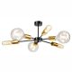 Mennyezeti lámpa STARLA 6xE27 Black Gold LM-6.144/A Lamkur