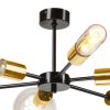 Mennyezeti lámpa STARLA 6xE27 Black Gold LM-6.144/A Lamkur