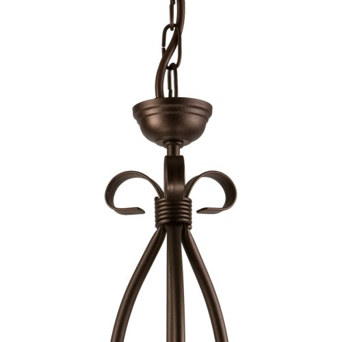 ADELLE 3xE27 fehér fa klasszikus mennyezeti függőlámpa LM-3.6 Lamkur