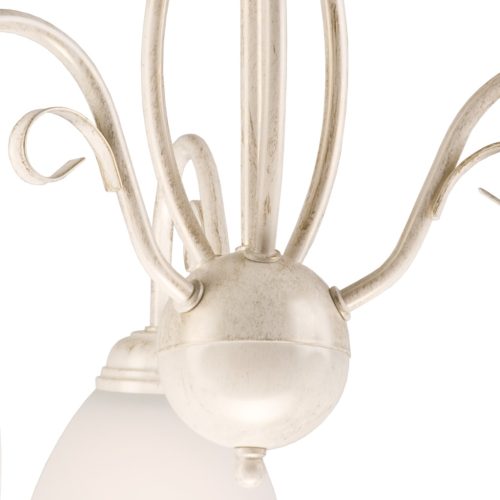 ADELLE 5xE27 klasszikus fehér mennyezeti lámpa LM-5.6 Lamkur