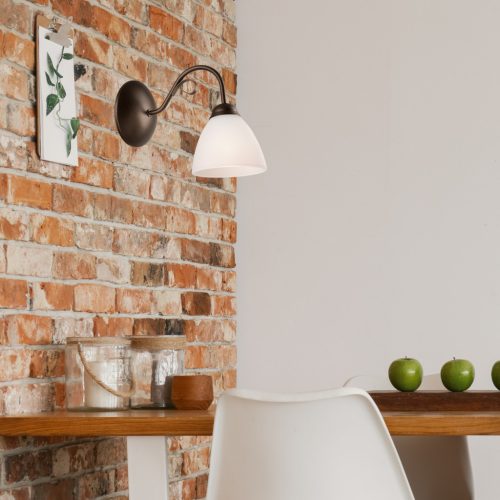 ADELLE E27 fehér fából készült klasszikus asztali lámpa LN-1.6 Lamkur