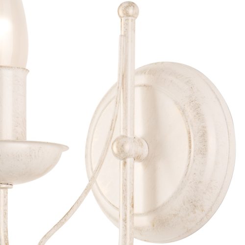 DONATO fali lámpa, E14, fehér, klasszikus, KM-1.29, Lamkur