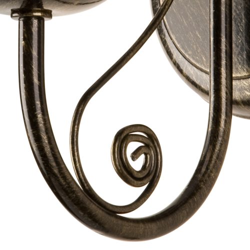 DONATO fali lámpa, E14, fekete, klasszikus, KM-1.29, Lamkur