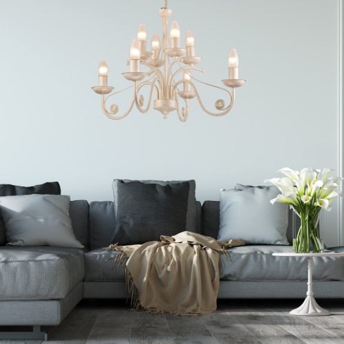 DONATO 8xE14 mennyezeti lámpa, csillár, fehér, klasszikus, LM-8.29 Lamkur