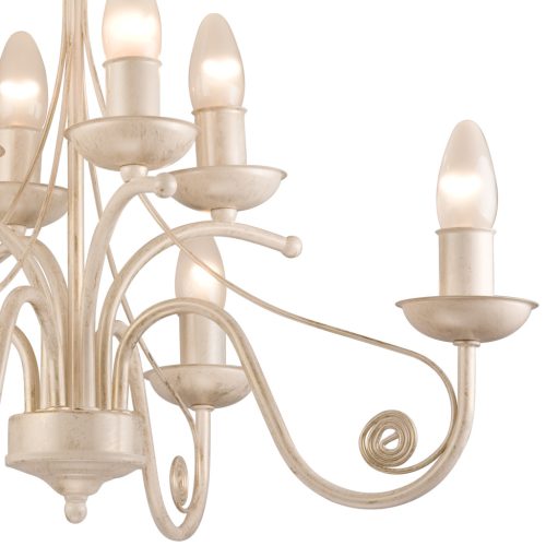 DONATO 8xE14 mennyezeti lámpa, csillár, fehér, klasszikus, LM-8.29 Lamkur