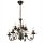 DONATO 8xE14 mennyezeti lámpa, csillár, fekete, klasszikus, LM-8.29 Lamkur