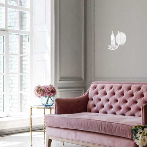 Fali lámpa lámpatest LUCY E14 White Classic KM-1.153 Lamkur