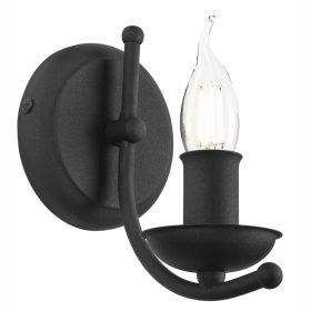   Fali lámpa lámpatest LUCY E14 Black Classic KM-1.153 Lamkur