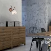 Fali lámpa lámpatest RETRO E27 Fehér Barna Classic KM-1.51 Lamkur