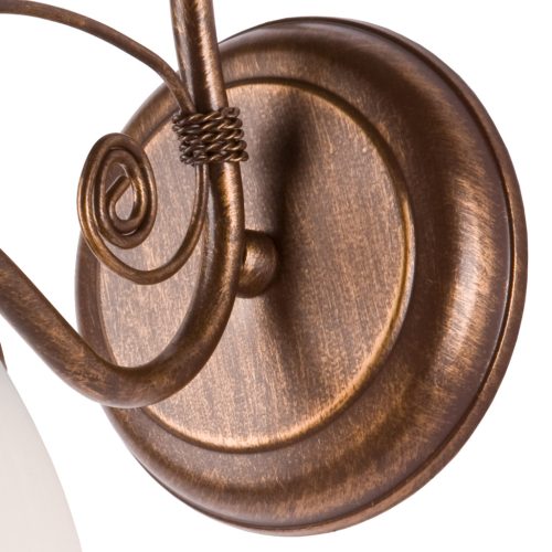 Fali lámpa lámpatest RETRO E27 Fehér Barna Classic KM-1.51 Lamkur