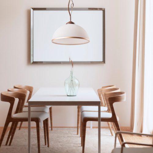 Mennyezeti lámpa függesztett RETRO E27 fehér fa klasszikus LM-1.24 Lamkur