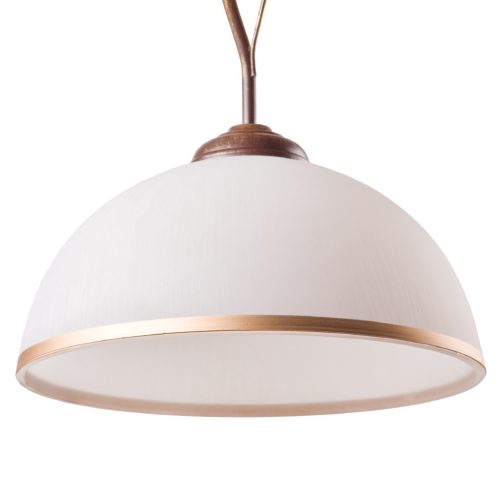 Mennyezeti lámpa függesztett RETRO E27 fehér fa klasszikus LM-1.24 Lamkur