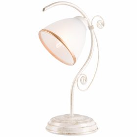   Asztali lámpa asztali éjjeli lámpa RETRO E27 fehér klasszikus LN-1.51 Lamkur