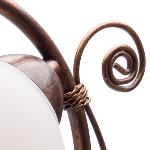 Asztali lámpa asztali éjjeli lámpa RETRO E27 fehér fa klasszikus LN-1.51 Lamkur