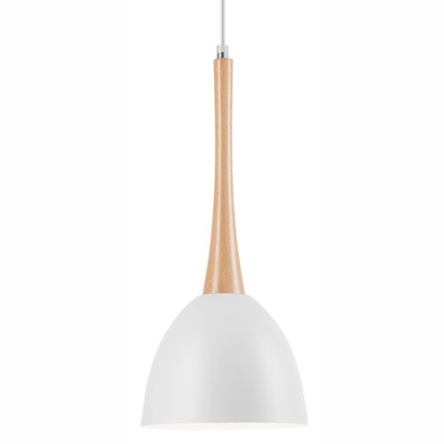 VANESSA E27 fehér fa mennyezeti függőlámpa LM-1.1/77 Lamkur
