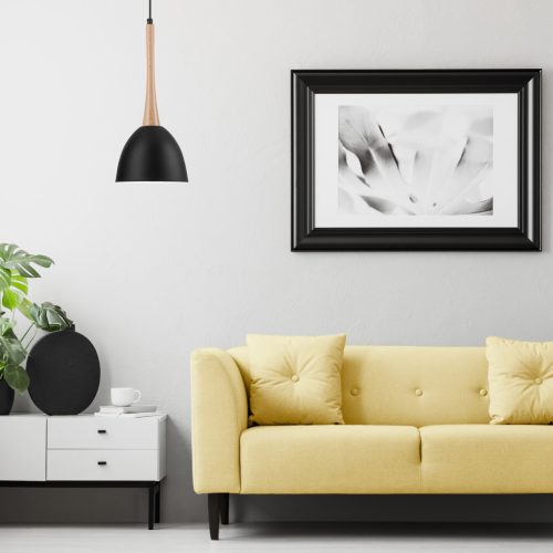 VANESSA E27 fekete mennyezeti mennyezeti lámpa LM-1.1/77 Lamkur