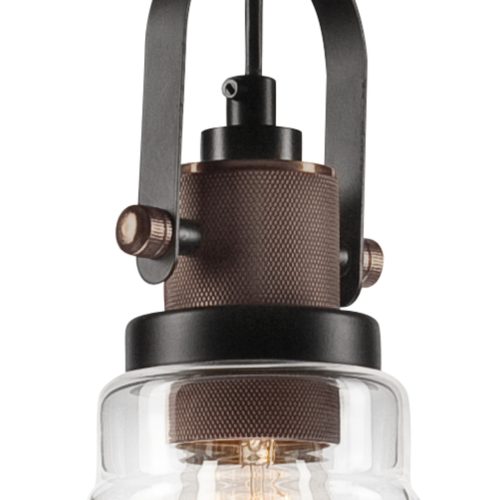 MATTEO E27 fekete réz mennyezeti lámpa LM-1.1/82 Lamkur