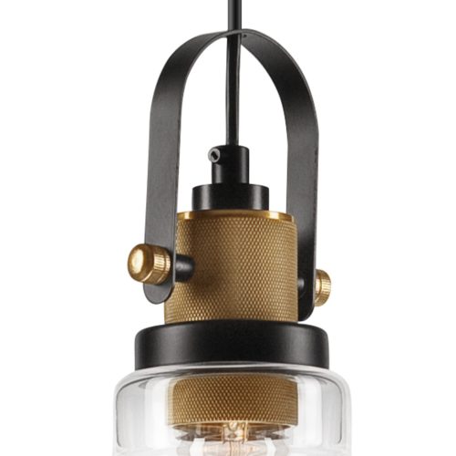 MATTEO E27 fekete-arany loft mennyezeti lámpa LM-1.1/82 Lamkur