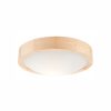 ANELLO LED mennyezeti lámpa, E27, fehér, fa, kerek üvegernyő, LD.PD-8.1, Lamkur