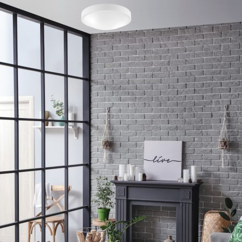 LED mennyezeti lámpa JONAS 2xE27 kerek üvegernyős fehér LD.PD-8.8 Lamkur