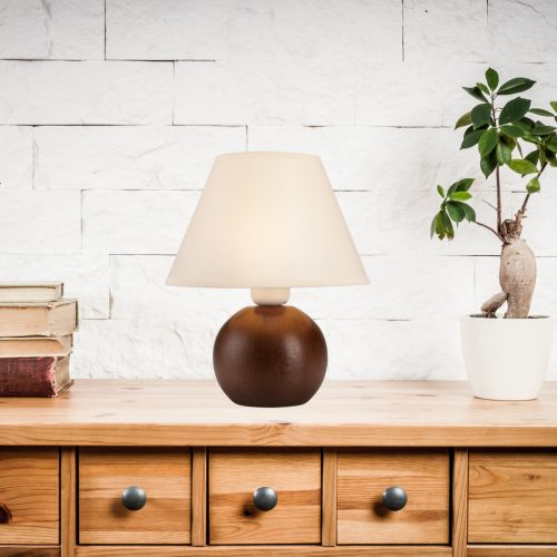 BALL E27 fekete krémszínű lámpaernyő asztali asztali éjszakai lámpa LN-1.D.2 Lamkur