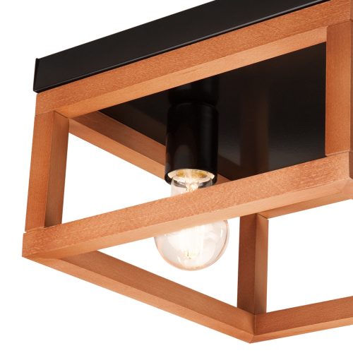 VILLY mennyezeti lámpa 2xE27 fekete fa LM - 2.175 Lamkur