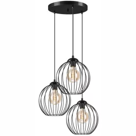 ZOYA 3xE27 fekete huzalfüggő lámpa LM-3.162 Lamkur