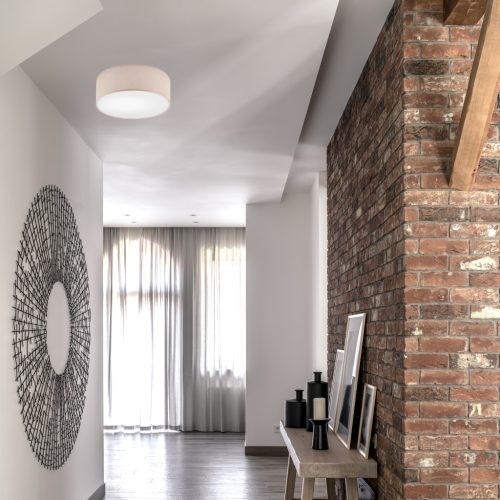 LED mennyezeti lámpa VIVIAN E27 Beige LM-1.207 Lamkur