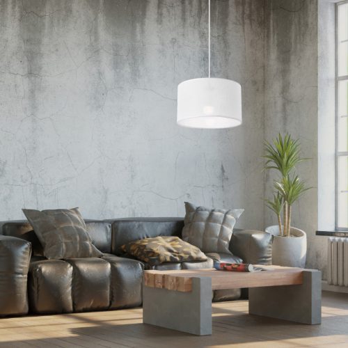 VIVIAN E27 mennyezeti függő lámpaernyő fehér LM-1.209 Lamkur