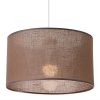 VIVIAN E27 mennyezeti függőlámpa barna lámpaernyő LM-1.209 Lamkur