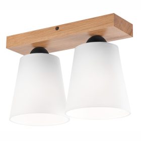 Mennyezeti lámpa LULA 2xE27 Fehér Tölgy LM-2.200 Lamkur