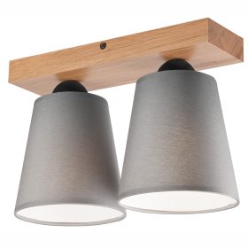 Mennyezeti lámpa LULA 2xE27 szürke tölgy LM-2.200 Lamkur