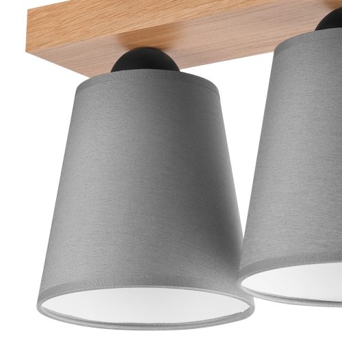 Mennyezeti lámpa LULA 2xE27 szürke tölgy LM-2.200 Lamkur