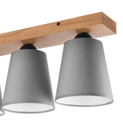 Mennyezeti lámpa LULA 4xE27 szürke tölgy LM-4.200 Lamkur